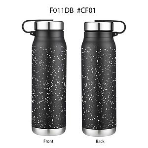 20 oz. Speckled Design Stainless Steel Vacuum Water Bottle w/Twist Lid