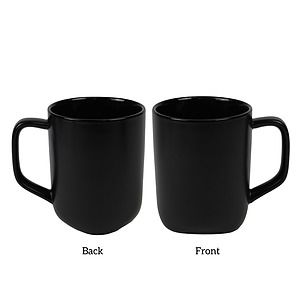 18 oz. Triangle Bottom Recycled Ceramic Coffee Mug w/ Gift Box