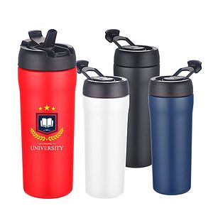 24 Oz. Vacuum Tumbler with Dual Use Lid