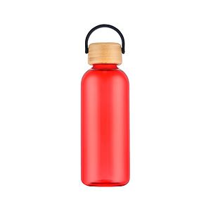 21 oz. Recycled PET Water Bottle with Bamboo Lid & Carry Handle