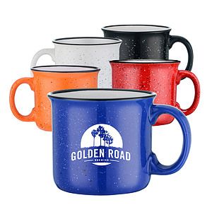15 oz. Ceramic Speckled Campfire Coffee Mugs