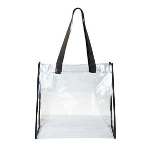 NFL Approved Clear Open Tote Bag with 19" Webbing Handles