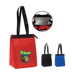 Insulated Lunch Tote w/ Zipper Closure
