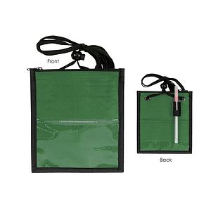 600 Denier Polyester Trade Show Neck Wallets Badge Holder