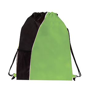 210D Drawstring Backpack with Front Elastic Mesh Pocket (Bag, Backpack)
