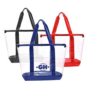 Clear Zipper Tote