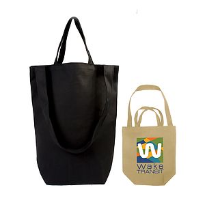 14 oz. DUAL HANDLE Cotton Canvas TOTE Bag
