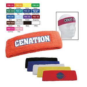 Free Shipping Soft cotton/polyester Terry Cloth Sport Headband