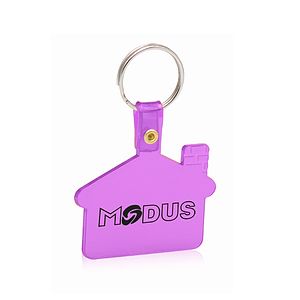 House shaped key chain