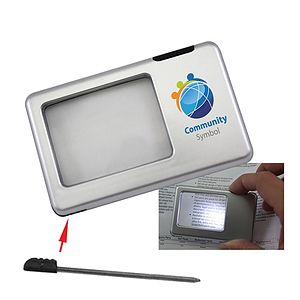 LED Lighting Magnifier W/Pen