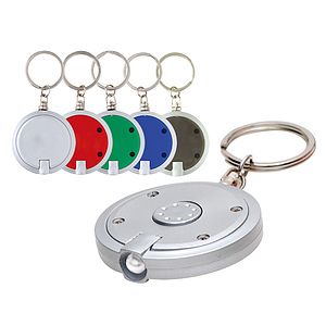 Round LED Light Key Tag (Key Chain, Keychain, Key chains)
