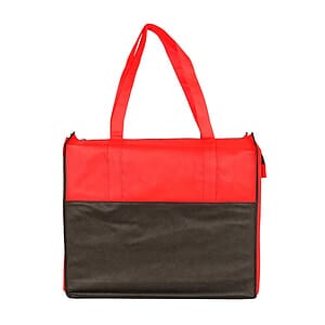 100g Two Tone Non-Woven Polypropylene Zippered Tote