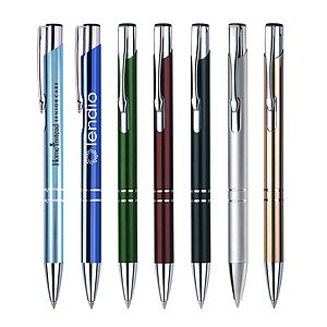 Double Ring Metal Pen, Ballpoint Pen- Close out