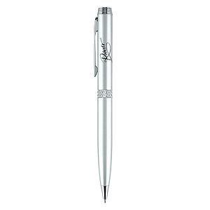 Apolo-II Satin Chrome Metal Pen, Ballpoint pen