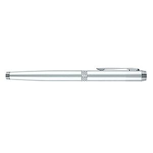 Apolo-II Satin Chrome Metal Pen, Rollerball Pen