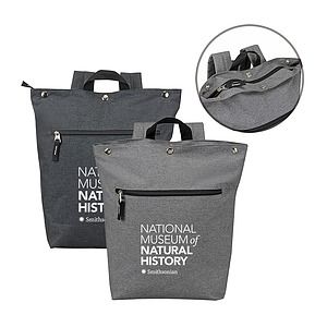 Snap Top Padded Zippered Computer Backpack