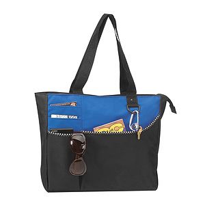 600D polyester Tote Bag with Zipper