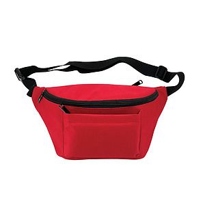 600D Polyester 3-Zipper Fanny Pack/Crossbody Sling