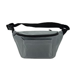 600D Polyester 3-Zipper Fanny Pack/Crossbody Sling
