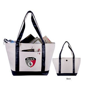 23 oz. Cotton Canvas Boat Style Tote Bag