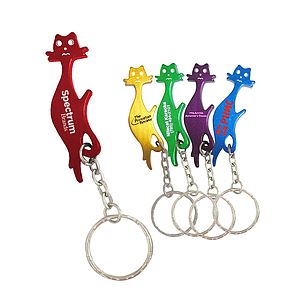 Cat Bottle Opener W/Key chain-Close Out