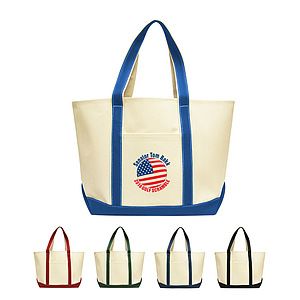 Heavy Duty Durable Cotton Canvas Tote Bag Boat Bag