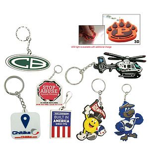 13 Square inch Custom PVC Key Tags (Key Chain, Keychain, Key chains)