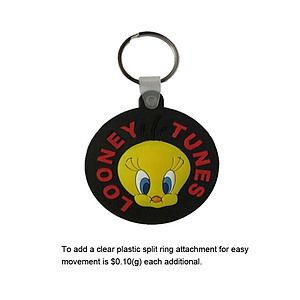 13 Square inch Custom PVC Key Tags (Key Chain, Keychain, Key chains)