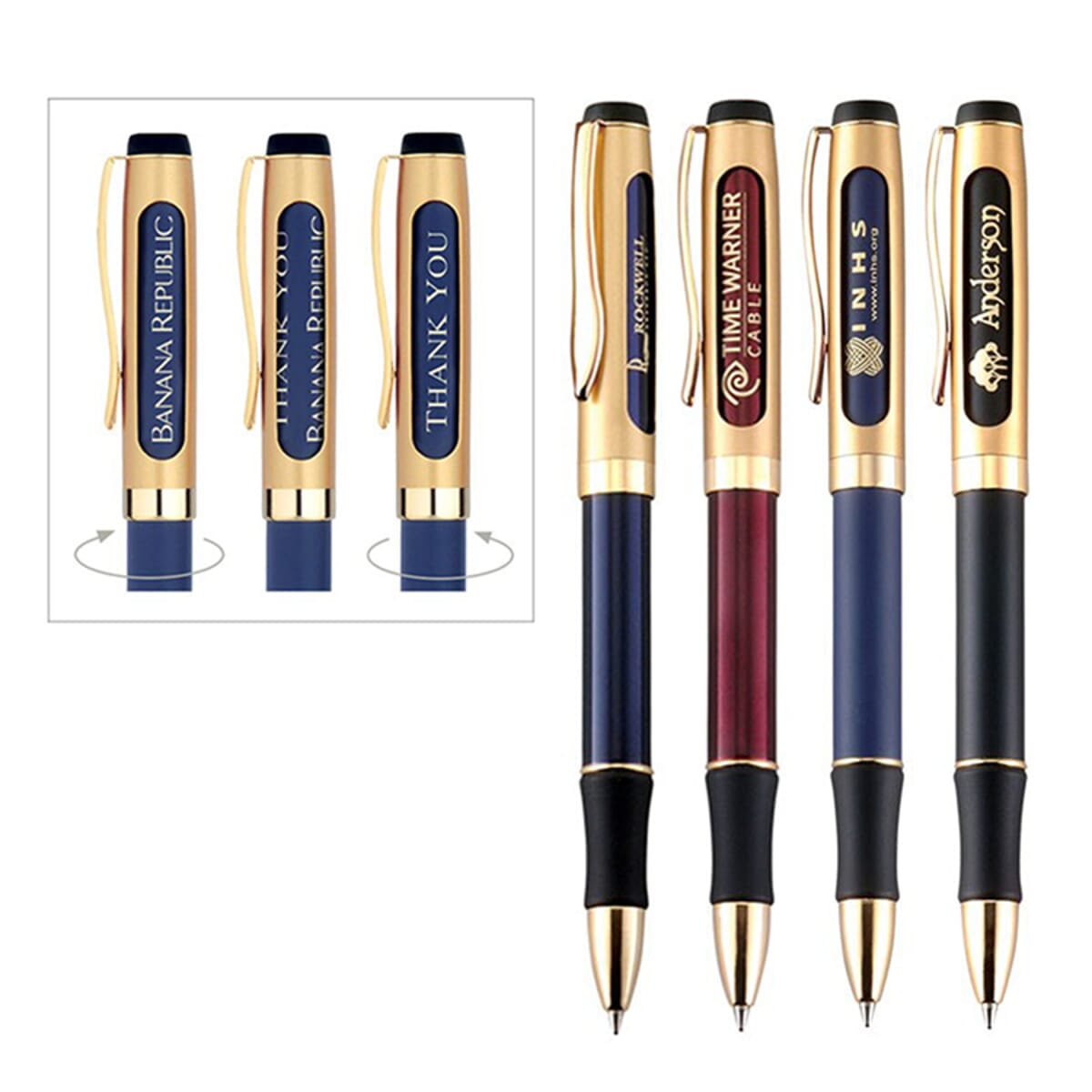 Cambridge-I Satin Gold/ Metal Pen, Ballpoint pen
