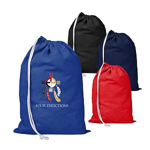 100% Cotton Canvas File Drawstring Tote Bag_R120BDB