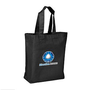 6 oz. 100% Cotton Canvas Multipurpose Shopping Tote Bag w/Bottom Gusset