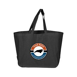 6 oz. 100% Cotton Sheeting Travel Tote Bag w/ Bottom Gusset