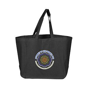 6 oz. 100% Cotton Sheeting Grocery Tote Bag/w Bottom Gusset