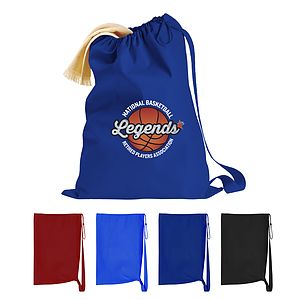 LARGE HEAVY CANVAS DRAWSTRING LAUNDRY BAG - 22" x 33"_R128BLY