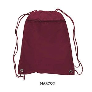 210D Polyester Drawstring Backpack w/PU Coating