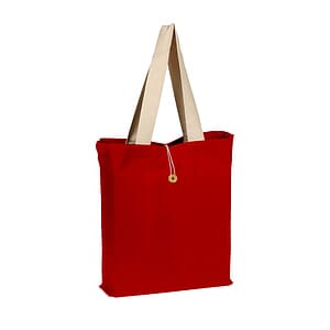 12 oz. 100% Cotton Colored Button-Up Tote