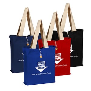 12 oz. 100% Cotton Colored Button-Up Tote