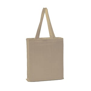 12 oz. Canvas Natural Color Tote Bag With Gusset