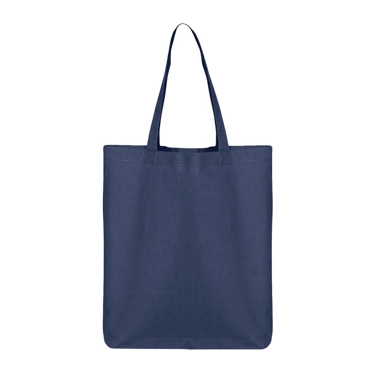 6 oz. 100% Medium Cotton Canvas Bottom Gusset Economy Tote Bag - 9" x 11"