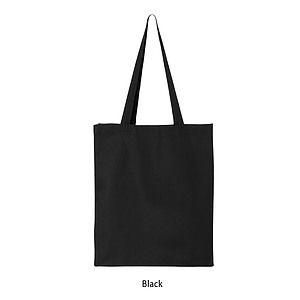 12 Oz. COTTON CANVAS BOOK TOTE BAG w/ GUSSET_R934EBT