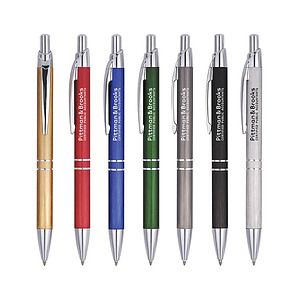 Click-Action Double Ring Ballpoint Metal Pen