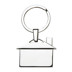 Metal House Keychain