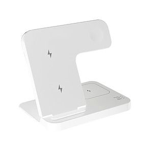 15W 3-In-1 Foldable Fast Wireless Charging Stand For Cell Phone, Apple Watch, Air Pods