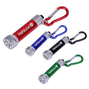 5 LED Metal flashlight with carabiner