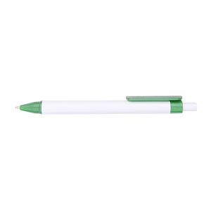 Plastic Ballpoint Pen w/Color Clip