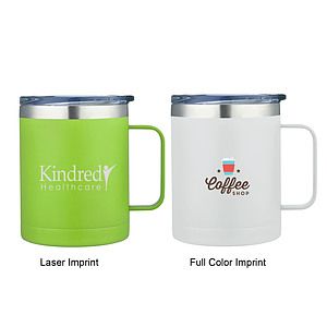 14oz. Stainless Steel Vacuum Camping Mug w/Handle
