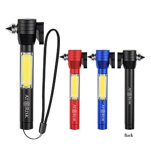 4 in 1 Safety Tool with COB Flashlight