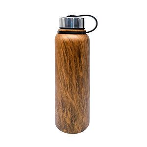 40 oz. Double Wall Stainless Steel Vacuum Tumbler Water Bottle ( Wood )