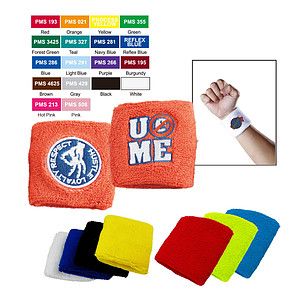 Free Shipping Soft cotton/polyester Terry Cloth Sport Wristbands