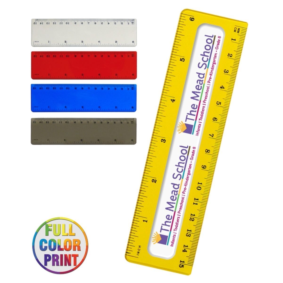 Novelt Ruler Translucent 6 ruler - full color print | Gunn Media LLC